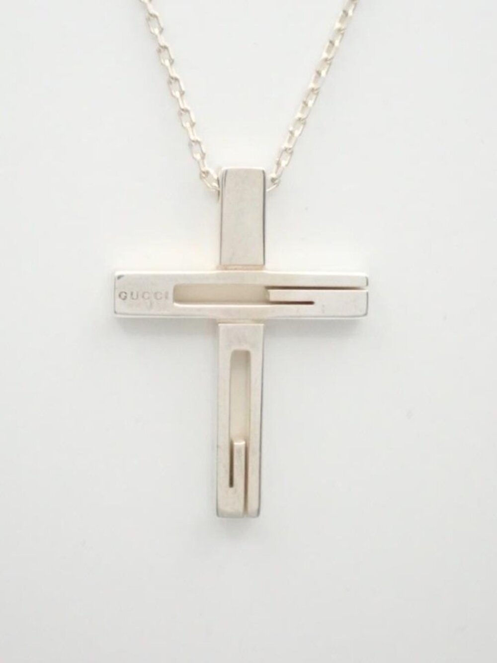 Gucci Cross Necklace 925 23" - Picture 3 of 3